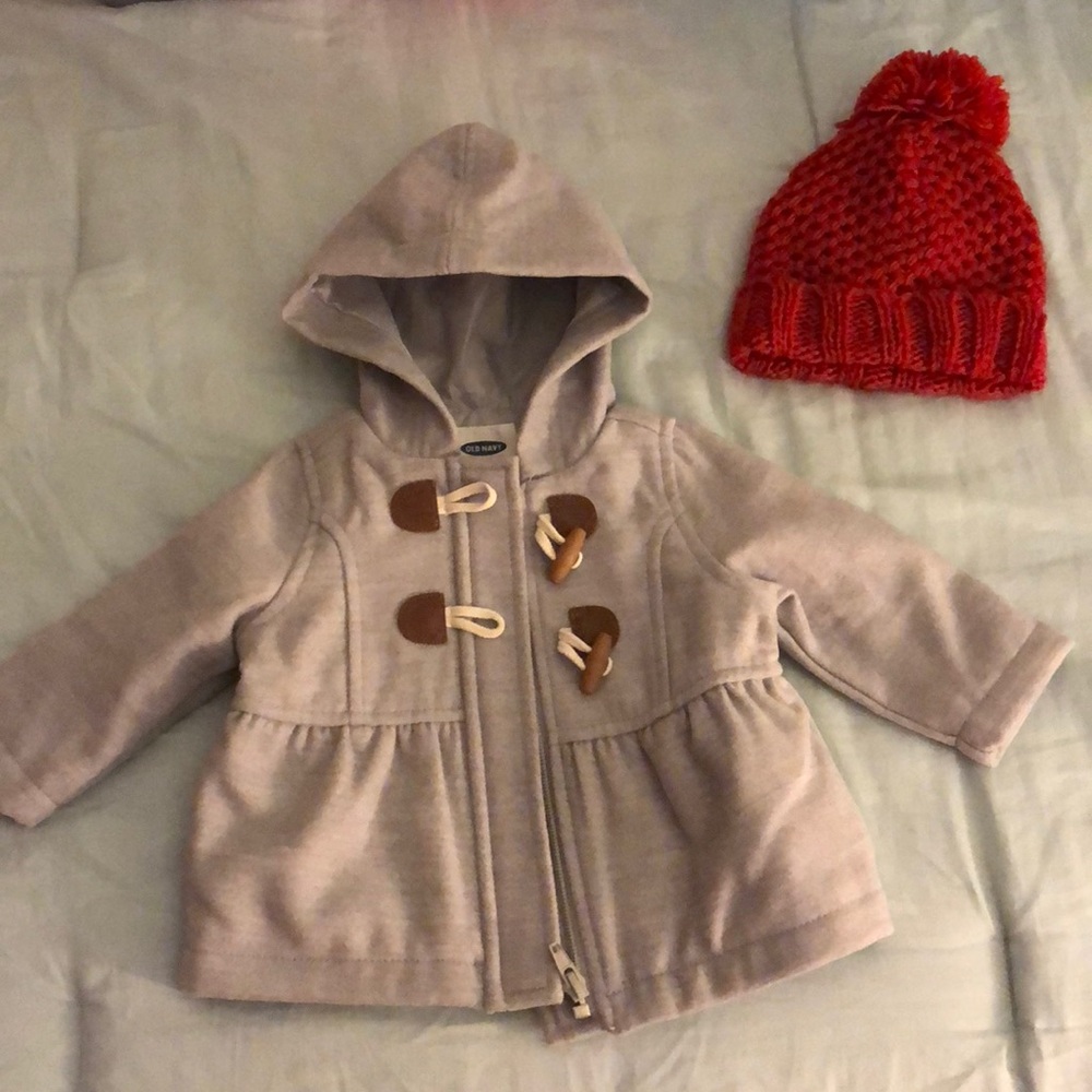Old Navy Baby Peacoat and Hat Set